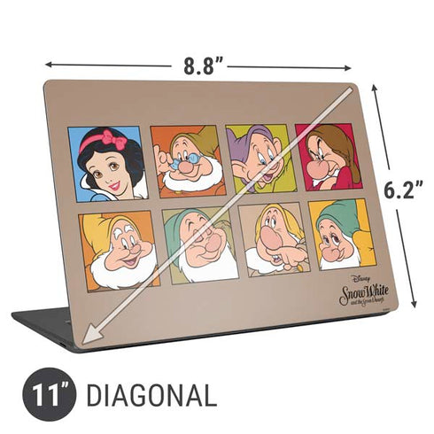 Disney Snow White Character Portraits Universal Laptop 11in (8.8 x 6.2in) Skin